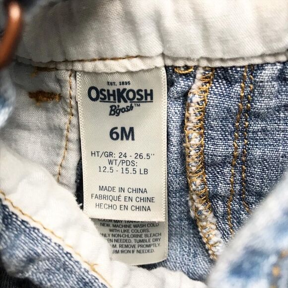 Oshkosh denim dress jumper EUC 6 months - Picture 4 of 5